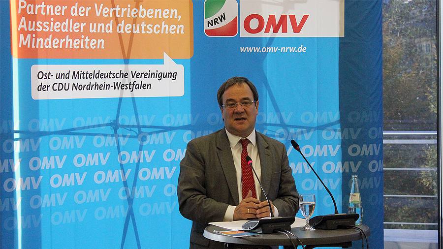 CDU-Landeschef Armin Laschet wrdigte die Leistungen der Heimatvertriebenen und Aussiedler